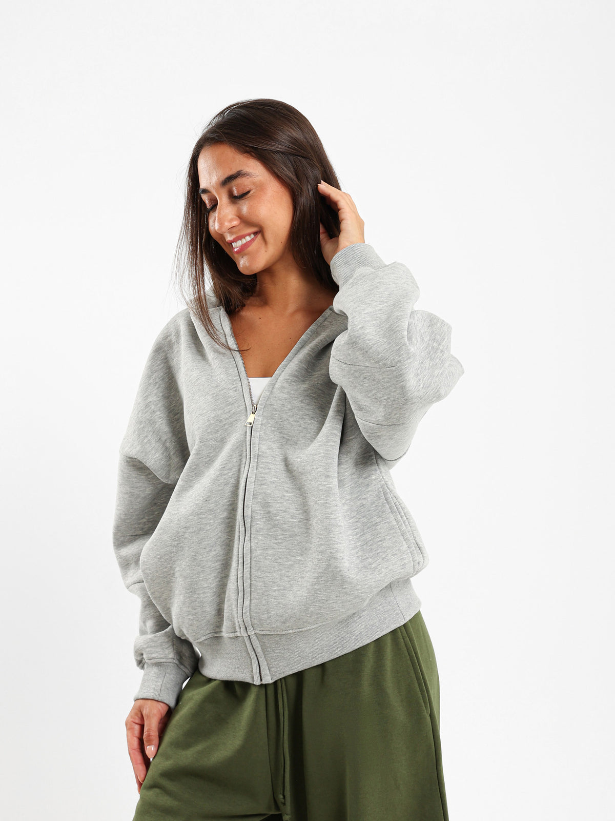 Oversized Zip-Up Hoodie