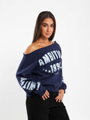 Off-Shoulder Sweatshirt