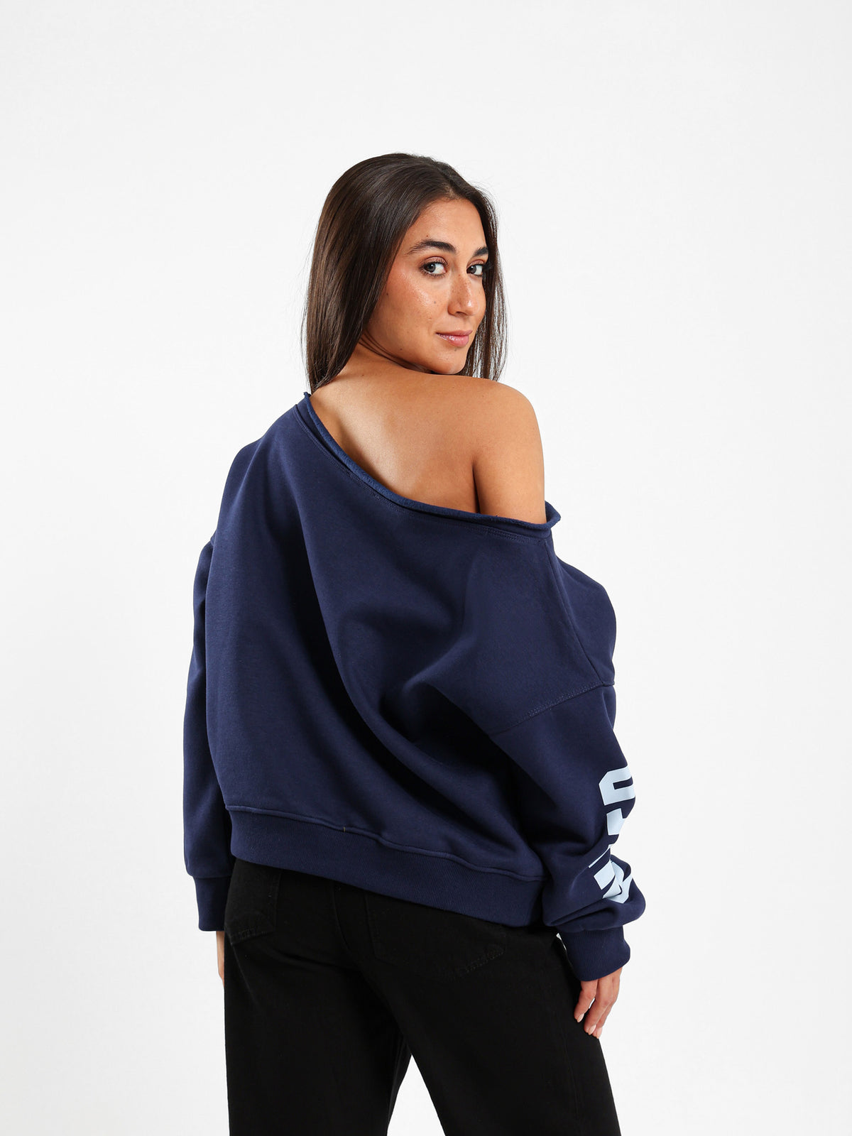 Off-Shoulder Sweatshirt