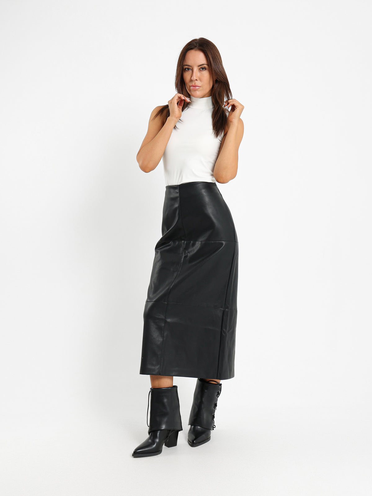 High Neck Sleeveless Top