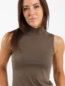 High Neck Sleeveless Top