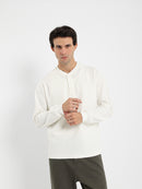 Textured Long Sleeve T-Shirt