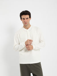 Textured Long Sleeve T-Shirt