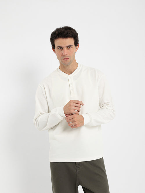 Textured Long Sleeve T-Shirt