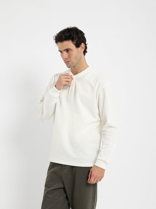 Textured Long Sleeve T-Shirt