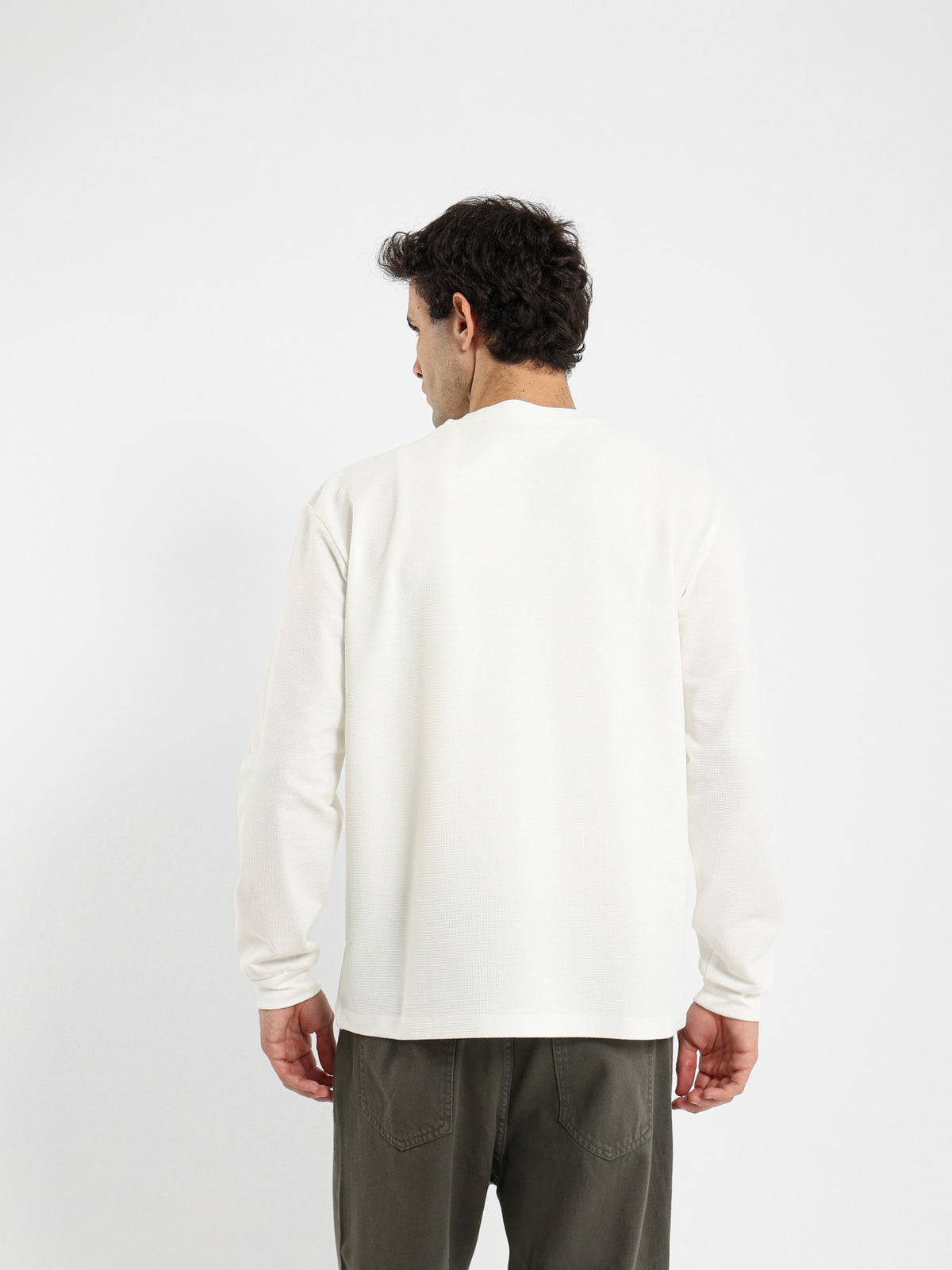 Textured Long Sleeve T-Shirt