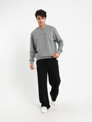Casual Embroidered Sweatshirt