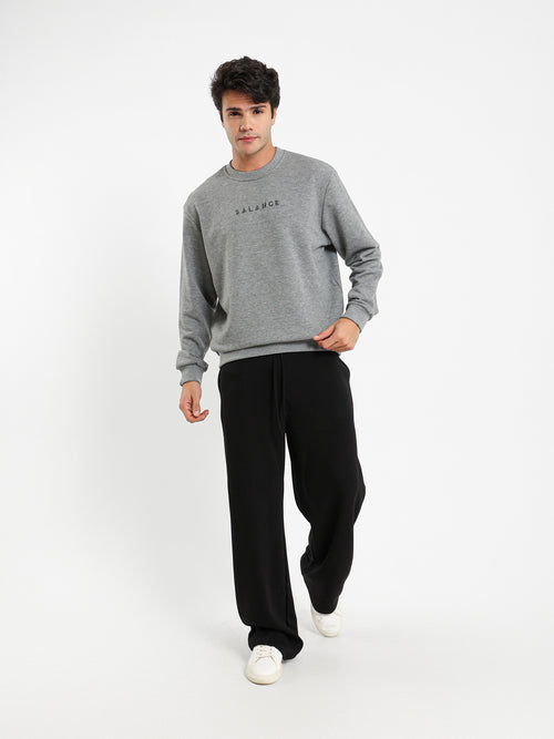 Casual Embroidered Sweatshirt