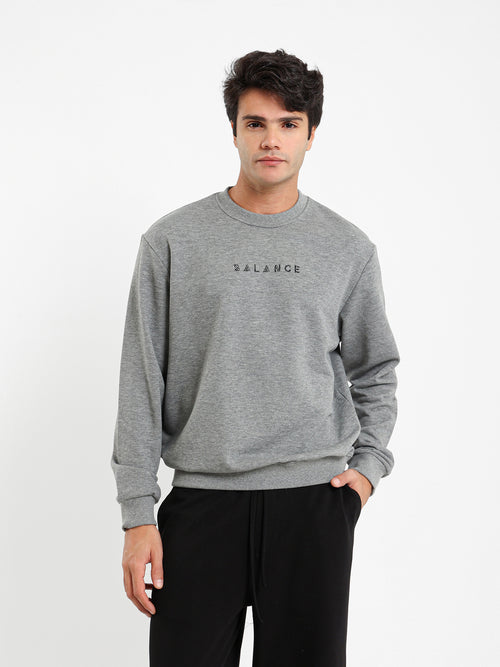 Casual Embroidered Sweatshirt