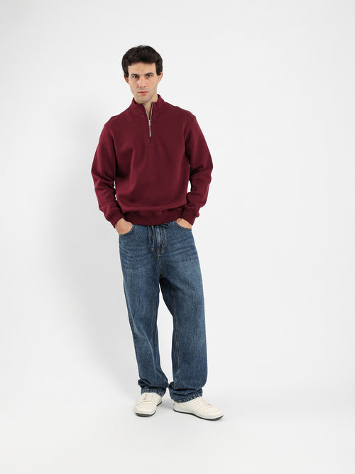 Casual Mock Neck Top