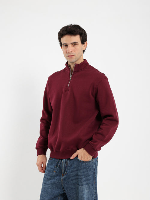 Casual Mock Neck Top