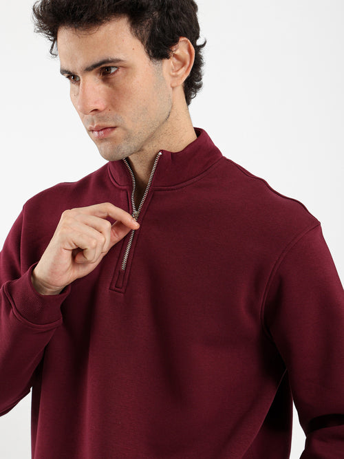Casual Mock Neck Top