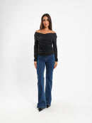 V-Neck Long Sleeve Top