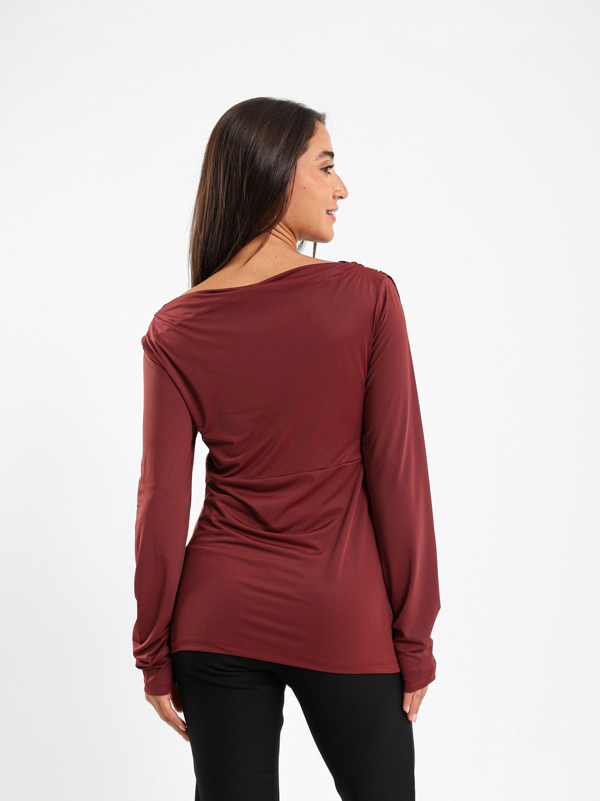 V-Neck Long Sleeve Top