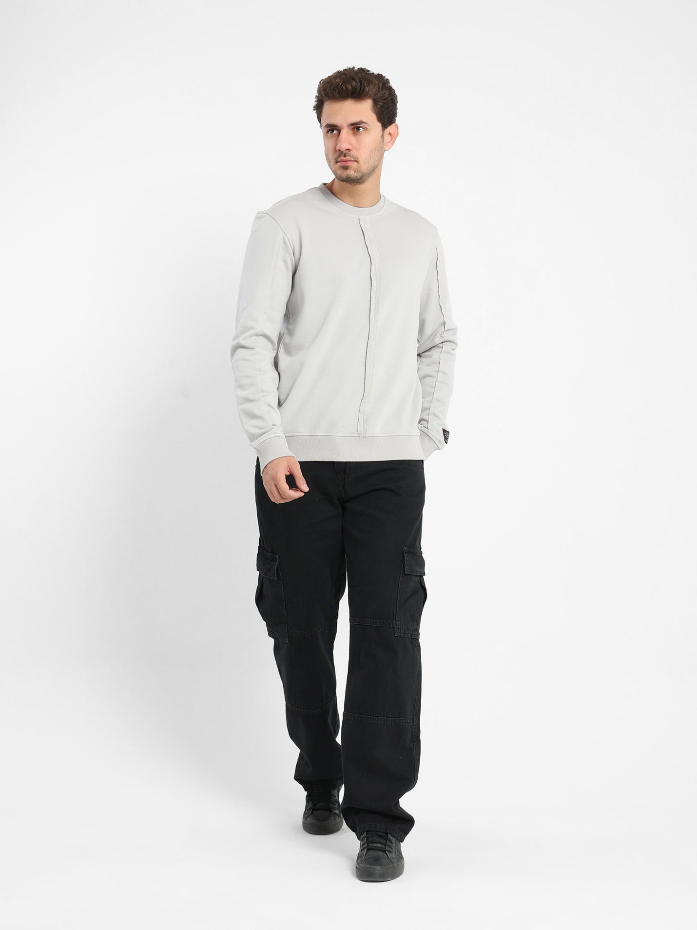 Front Panel Casual Sweatshirt - Outlet