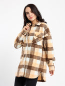 قميص كاروهات بأكمام طويلة - مخفض
