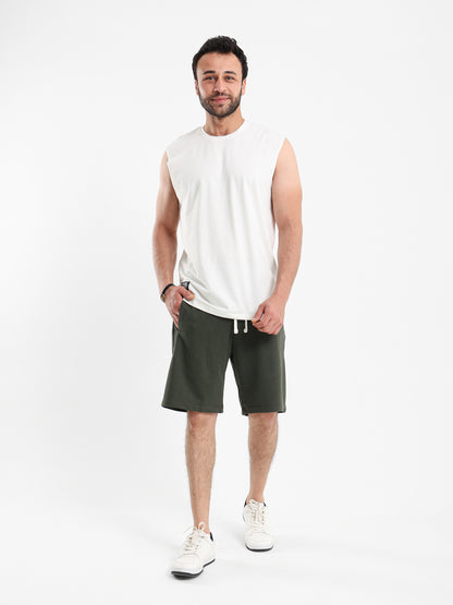 Basic Melton Shorts Regular Fit