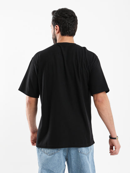 Waffle Knit Oversized T Shirt