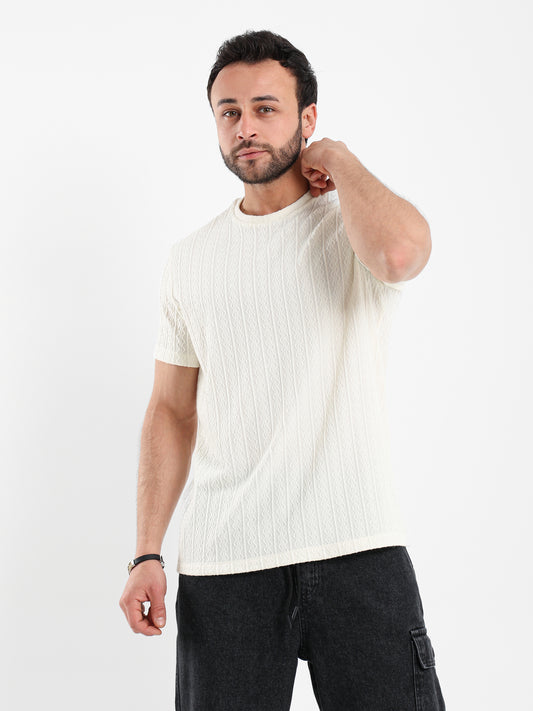 Textured T Shirt