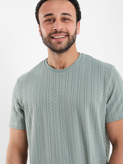 Textured T Shirt