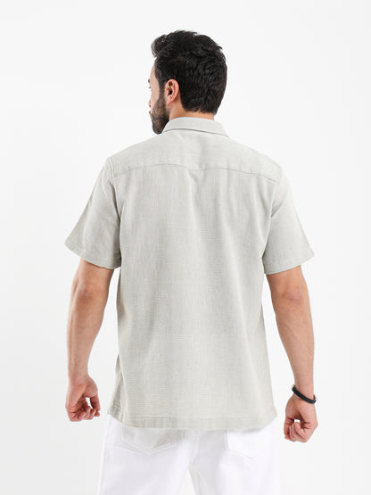 Textured Short Sleeve Shirt