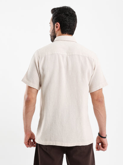 Textured Short Sleeve Shirt