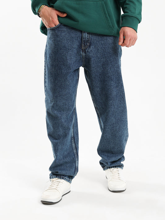 Relaxed Fit Straight Leg Jeans