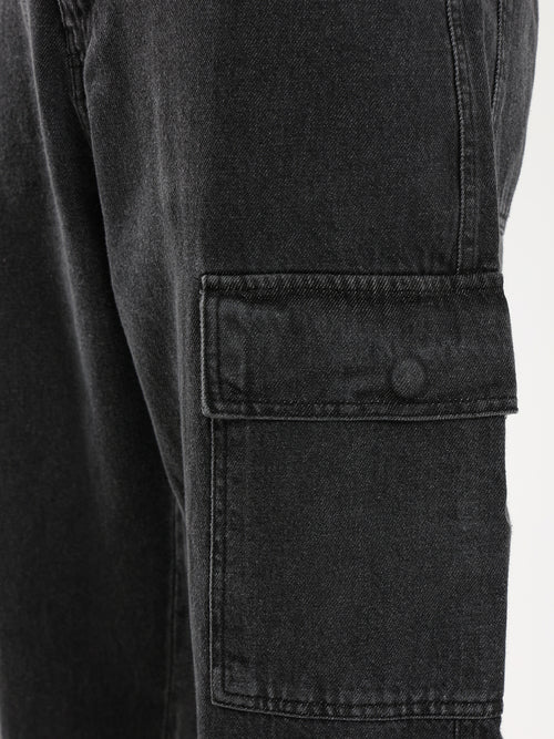 Dark Wash Cargo Jeans