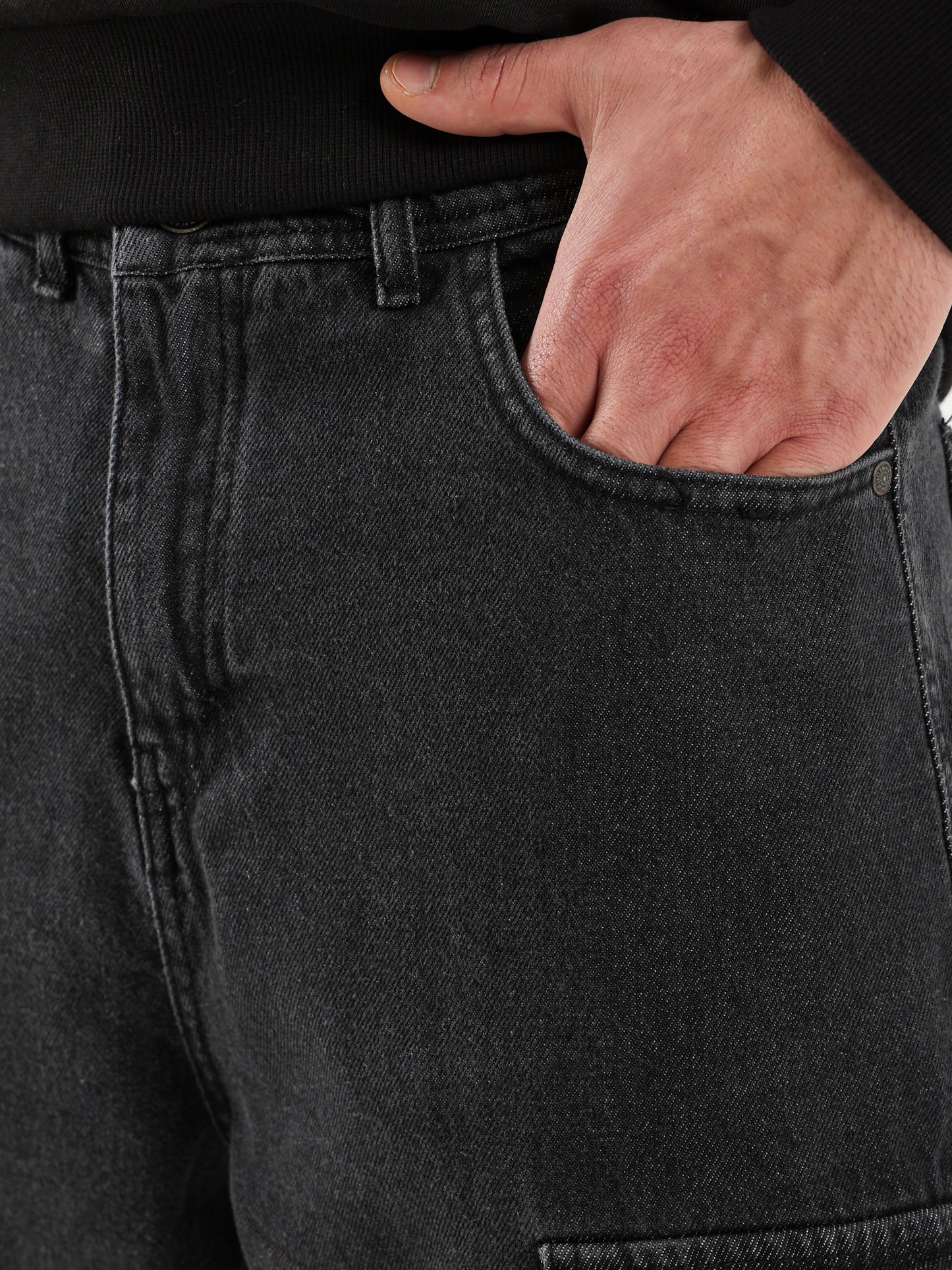 Dark Wash Cargo Jeans