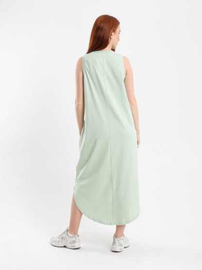 Sleeveless High-Low Midi Dress