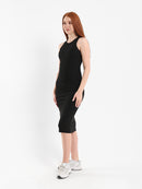Ribbed Halter Midi Dress