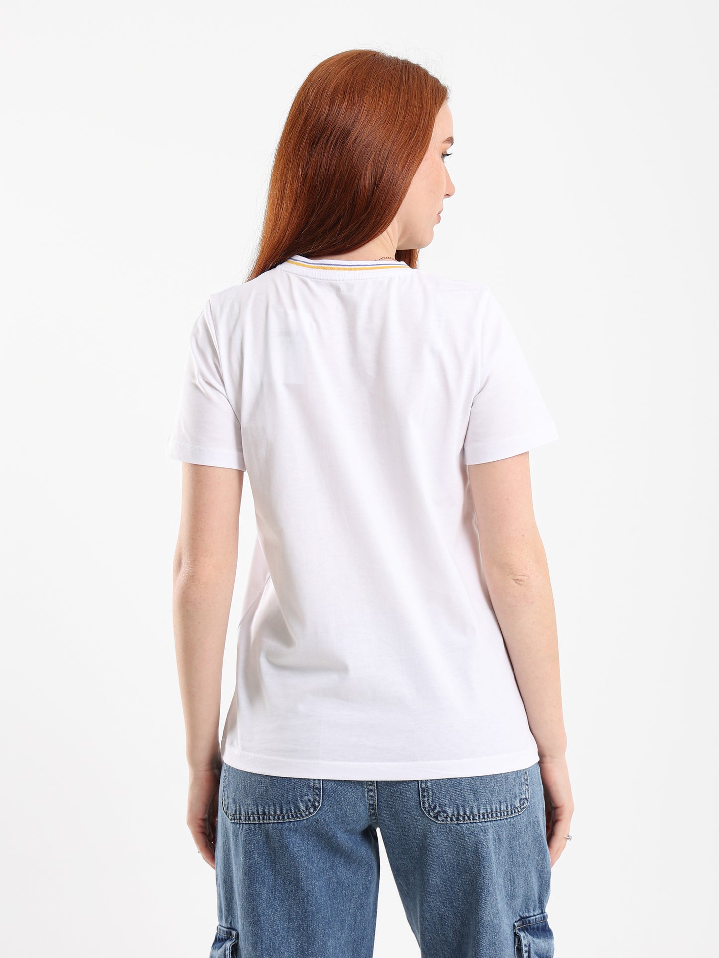Striped Collar Graphic Tee