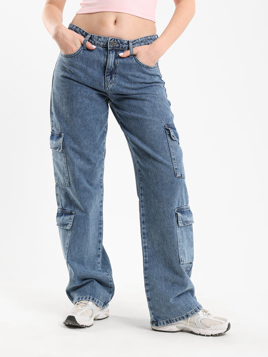 Cargo Denim Pants