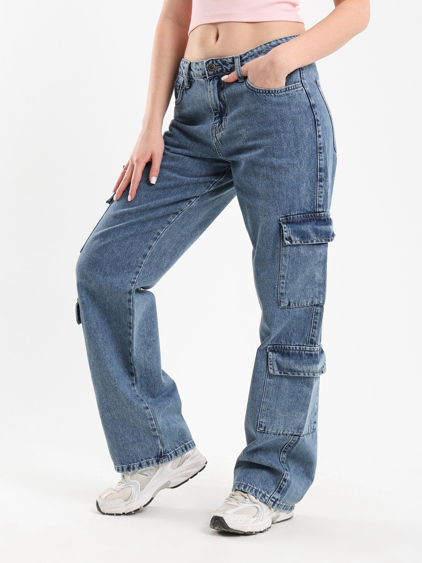 Cargo Denim Pants