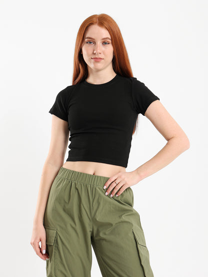 Fitted Cropped T-Shirt
