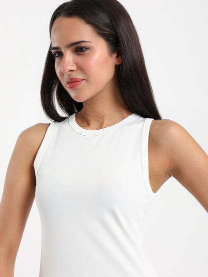 Slim Ribbed Halter Neck Top