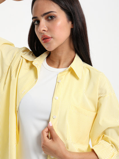Oversized Striped Shirt