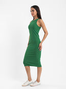 Ribbed Halter Midi Dress