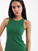 Ribbed Halter Midi Dress