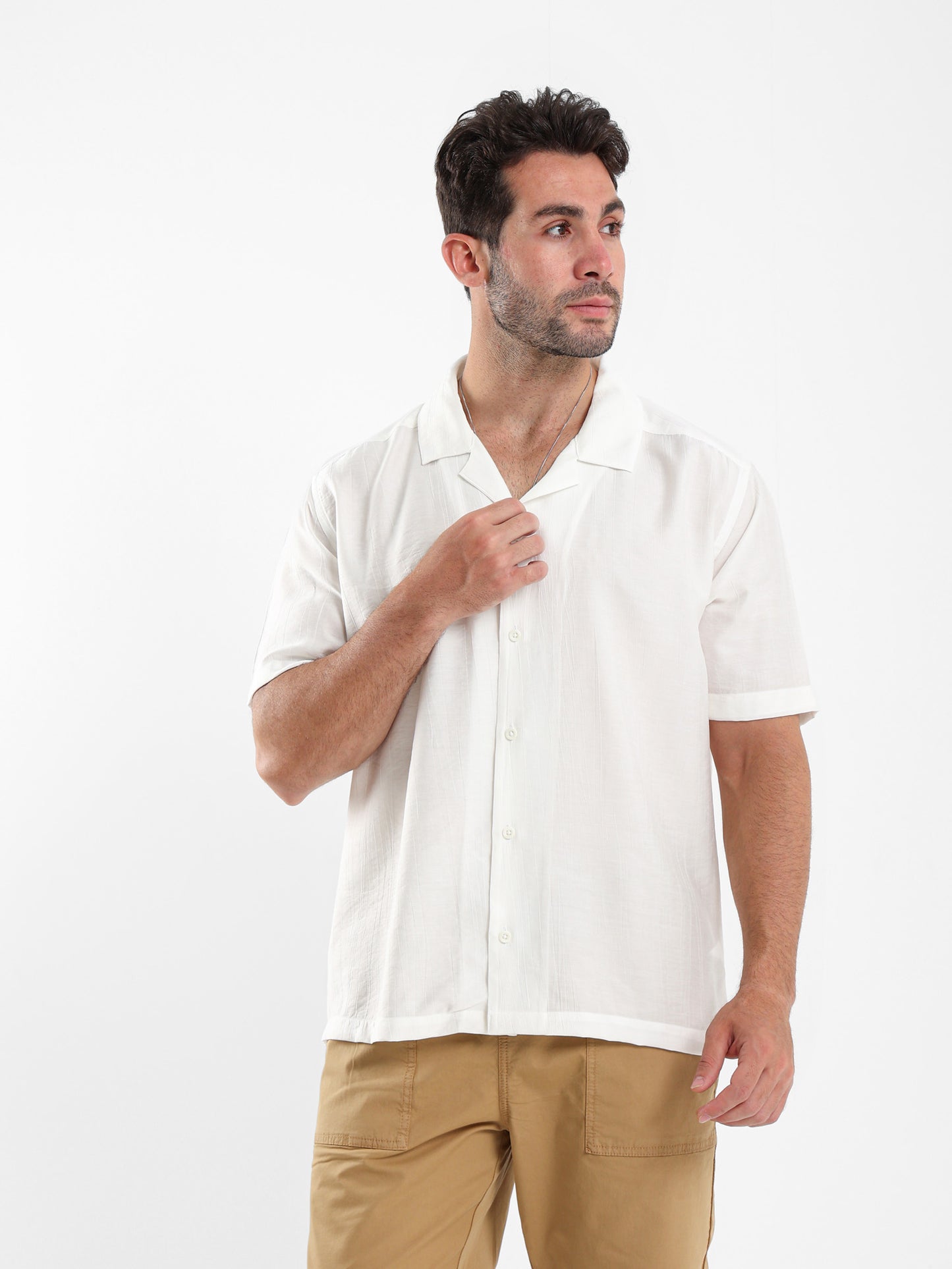 Textured Half Sleeves Shirt
