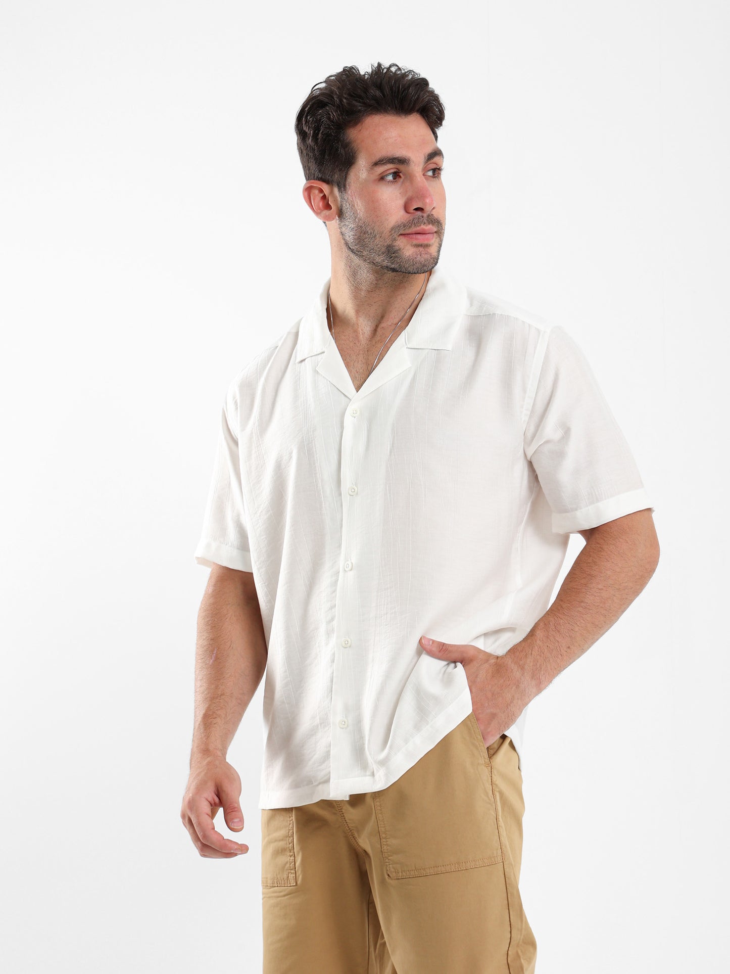 Textured Half Sleeves Shirt