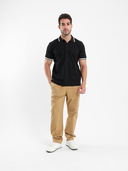 Contrast Trim Polo Shirt