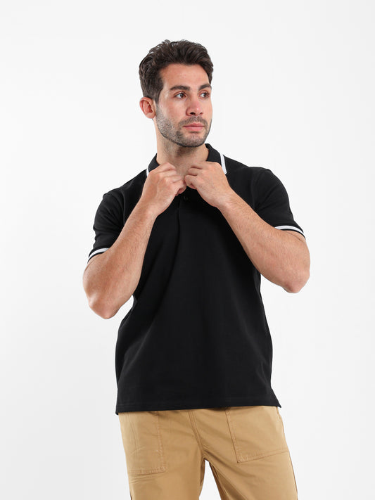 Contrast Trim Polo Shirt