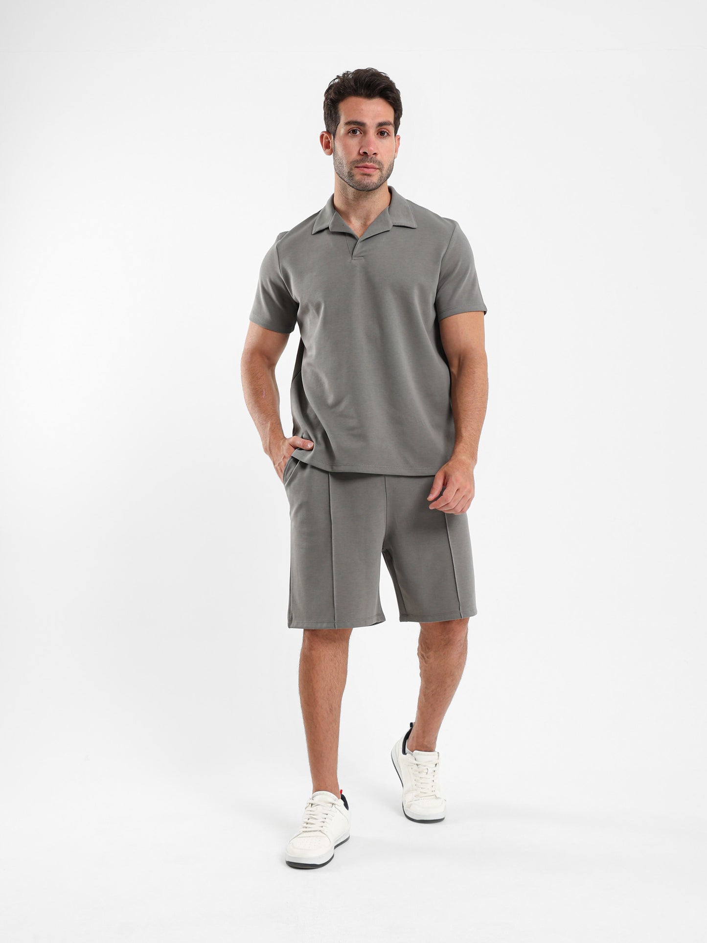 Front Pleated Shorts