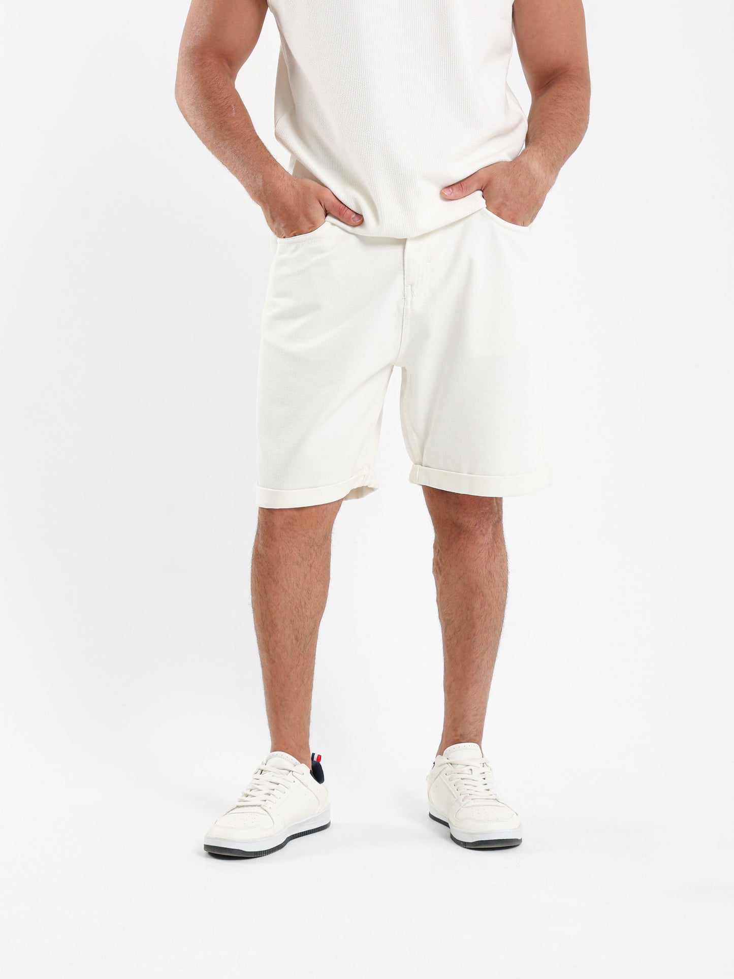 Regular Fit Denim Shorts