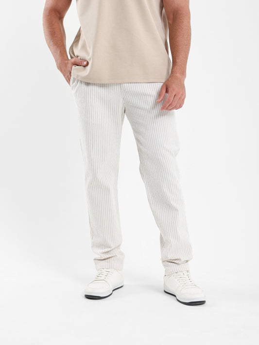 Striped Relaxed Fit Pants