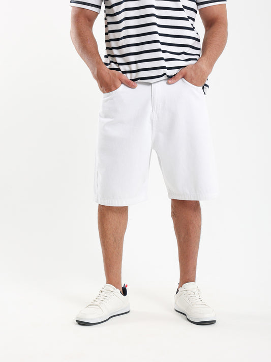 Regular Fit Denim Shorts