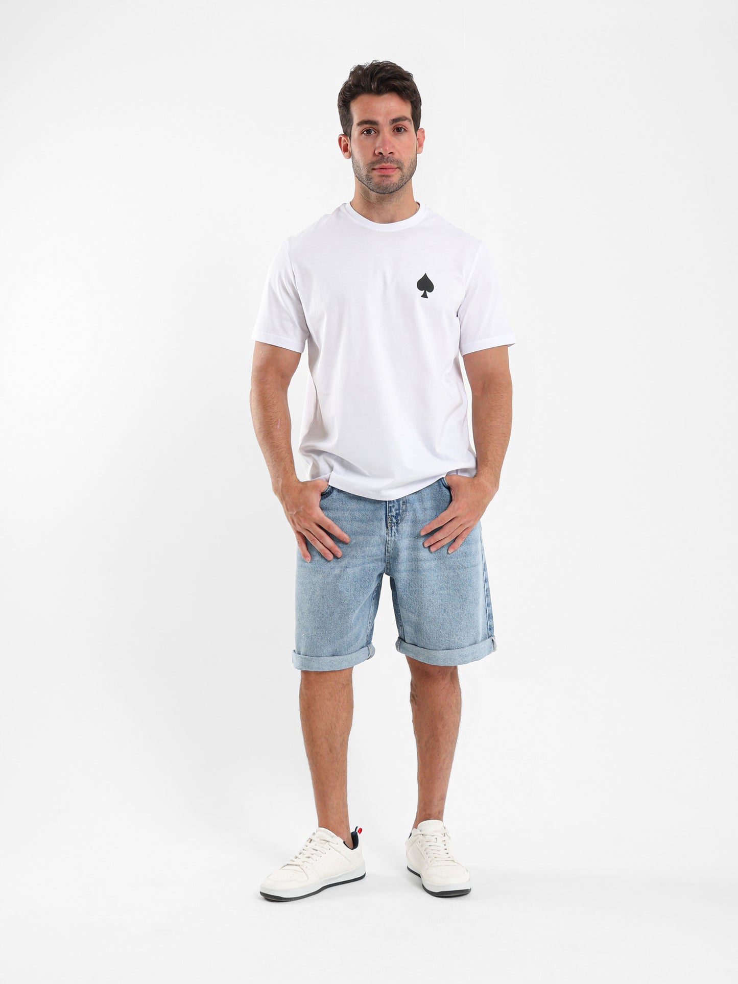 Regular Fit Denim Shorts
