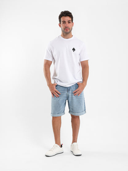 Regular Fit Denim Shorts