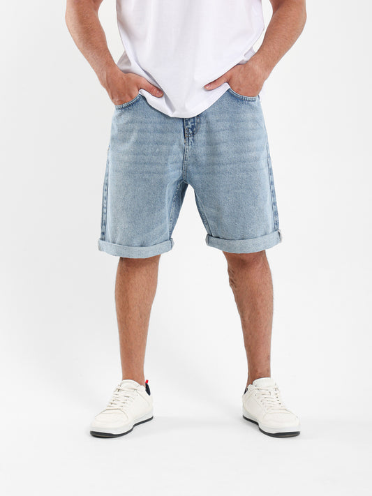 Regular Fit Denim Shorts